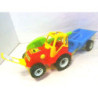 Traktor z przyczepą + łopatka i grabki 398 50398