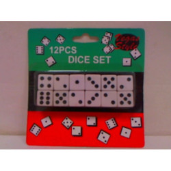 Kostka do gry biała cena za 12szt A-0221 89979