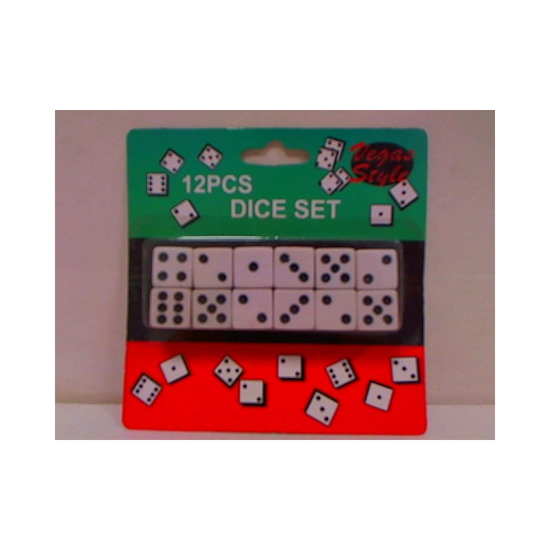 Kostka do gry biała cena za 12szt A-0221 89979