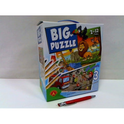 Big puzzle 3 Zwierzęta afryk/Straż pożarna 24692