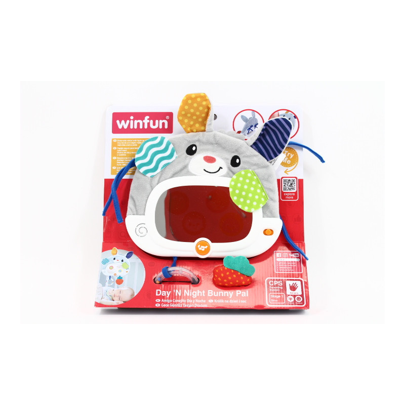 Króliczek z lusterkiem na ramę łóżka Smily 000798