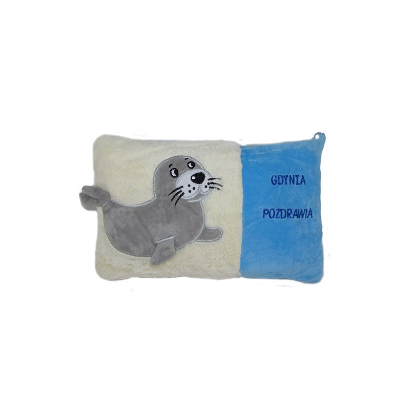 Poduszka P-3244 foka Gdynia pozdrawia 160355