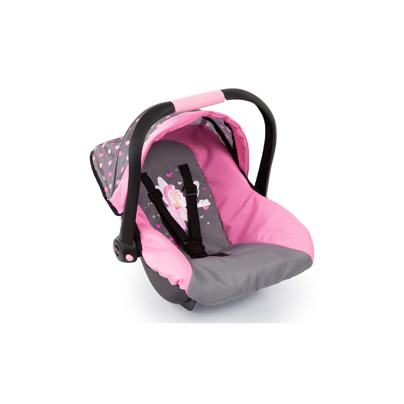 BAYER Fotelik samoch.z baldach.róż+sza 67966 79663