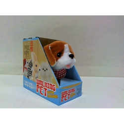 Piesek funkcyjny 17cm biało-brązowy 660209 44750