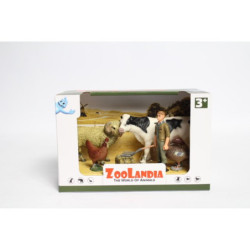 Zoolandia zagroda krowa z cielakiem pudełko 51062