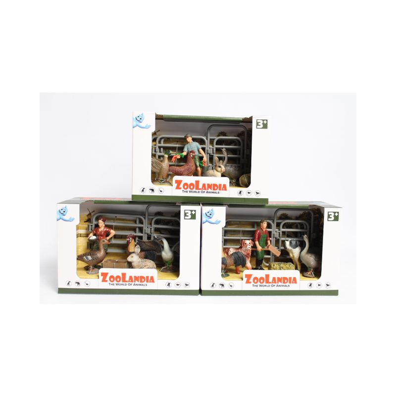 Zoolandia zwierzęta farma 3wz pudełko 50984 09849