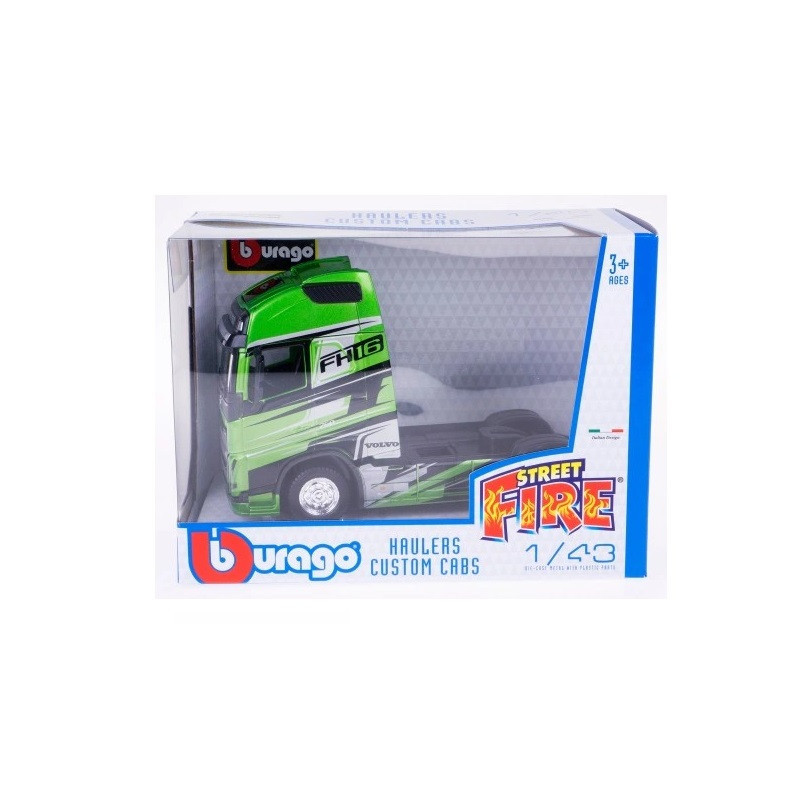 BBU 1:43 Street Fire Haulers VolvoFH16 green 32204