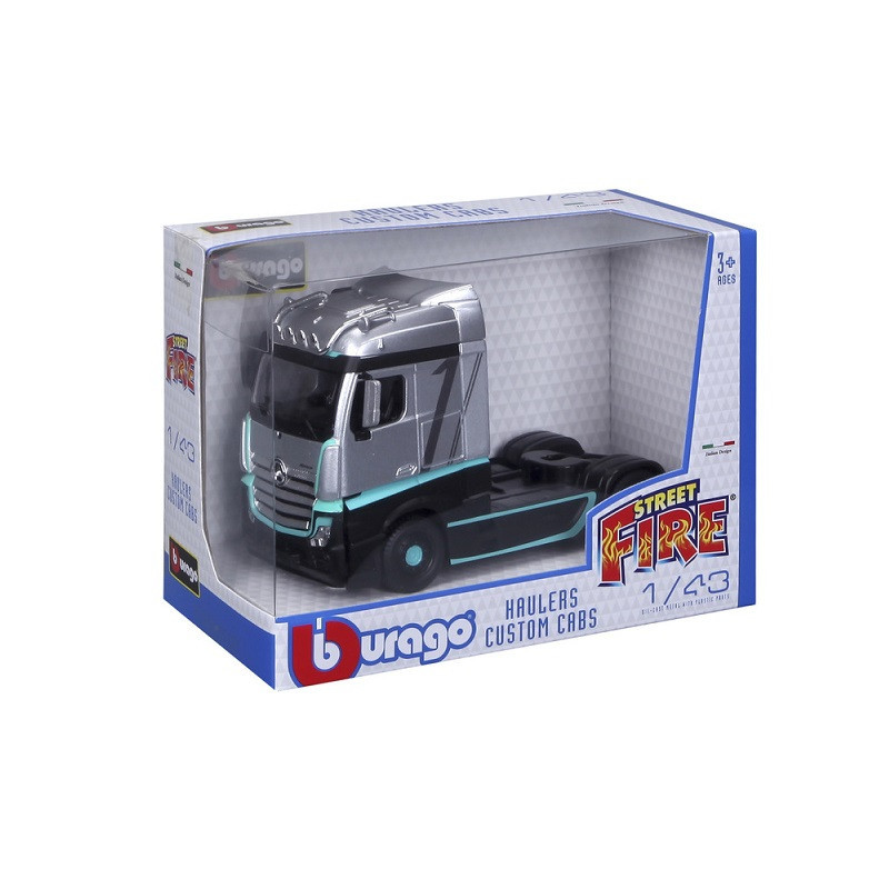 BBU 1:43 Street Fire HaulersCustom silv/blac 32202