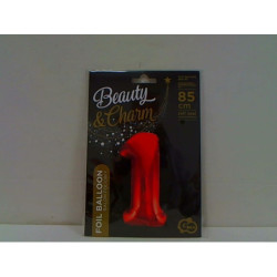 Balon foliowy Cyfra1 czerw 85cm BC-HCW1 20547