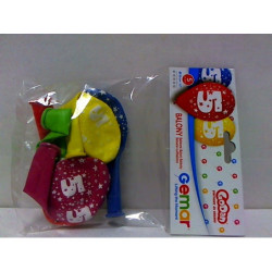 Balony 12" z nadr "5" pastelmix A5 GS110/5 01502