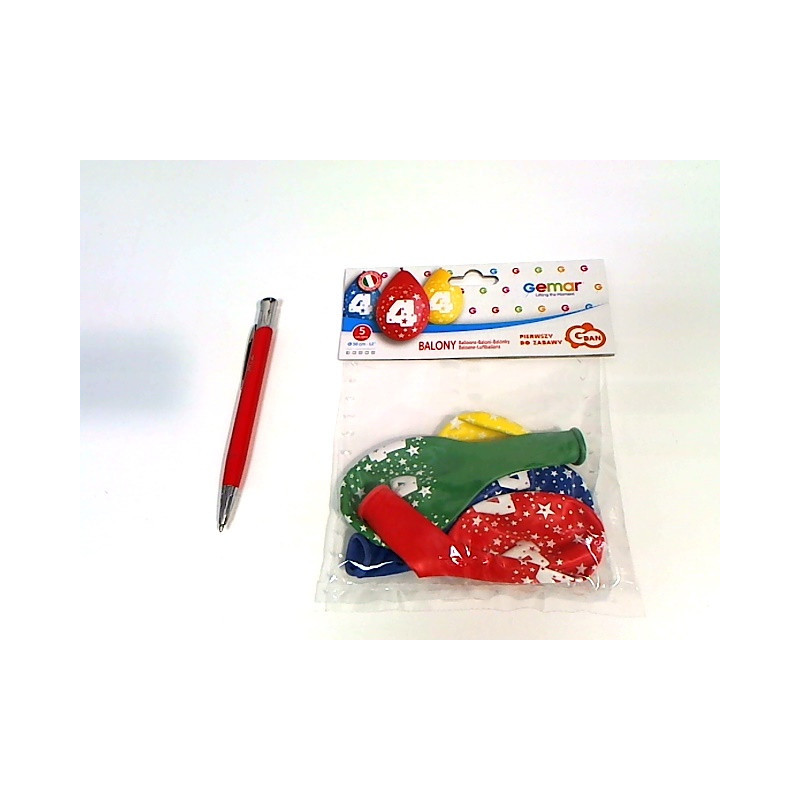 Balony 12" z nadr."4"pastel wisz.A5 GS110/4W 18517