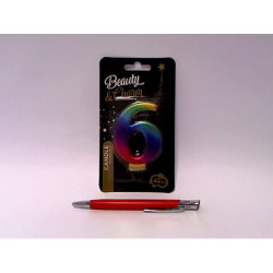 Świeczka B_C Cyferka6 Galaxy 8cm PF-SCG6 15222