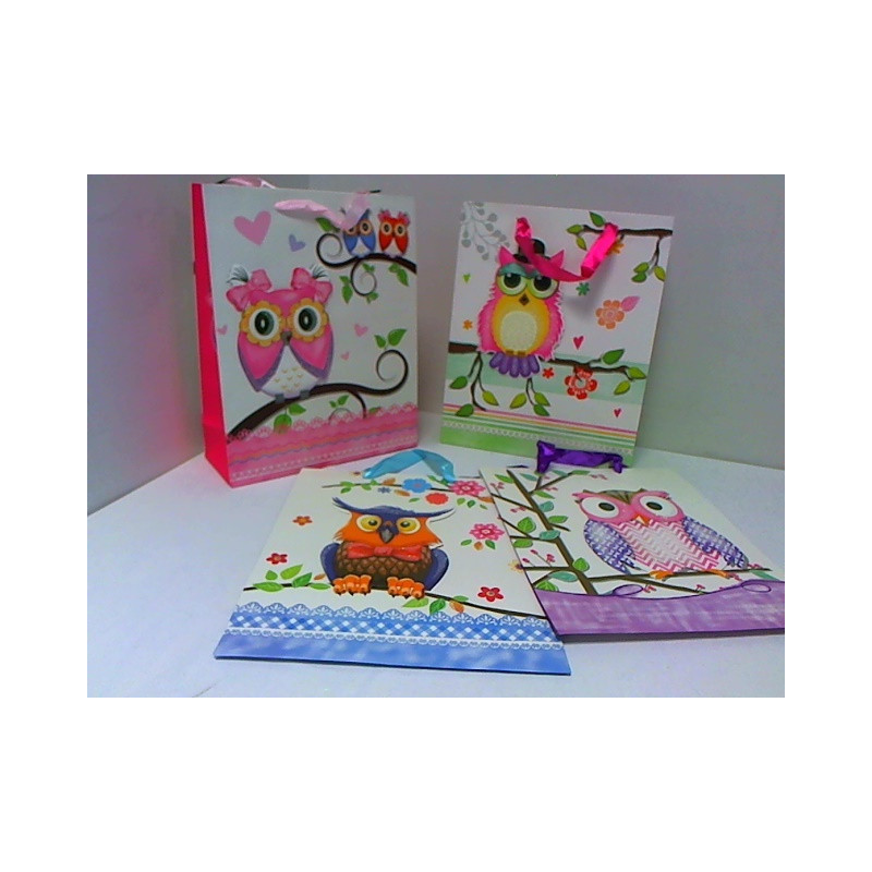 Torebka prezentowa sowa 26x32 /12 0269A 53997