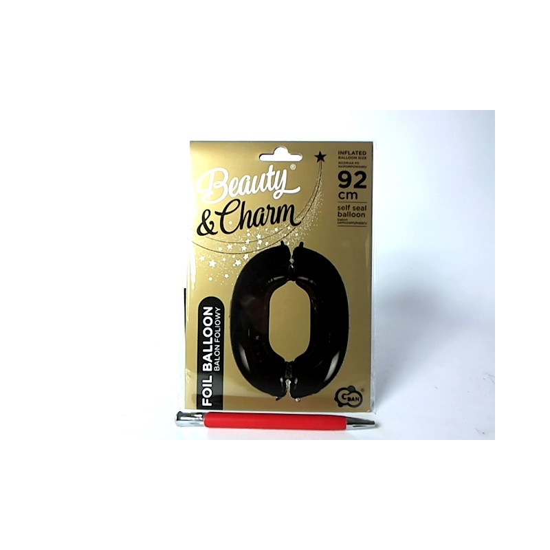 Balon foliowy B_C Cyfra0 czar 92cm FG-C85CZ0 42952