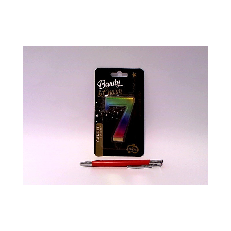 Świeczka B_C Cyferka7 Galaxy 8cm PF-SCG7 15239