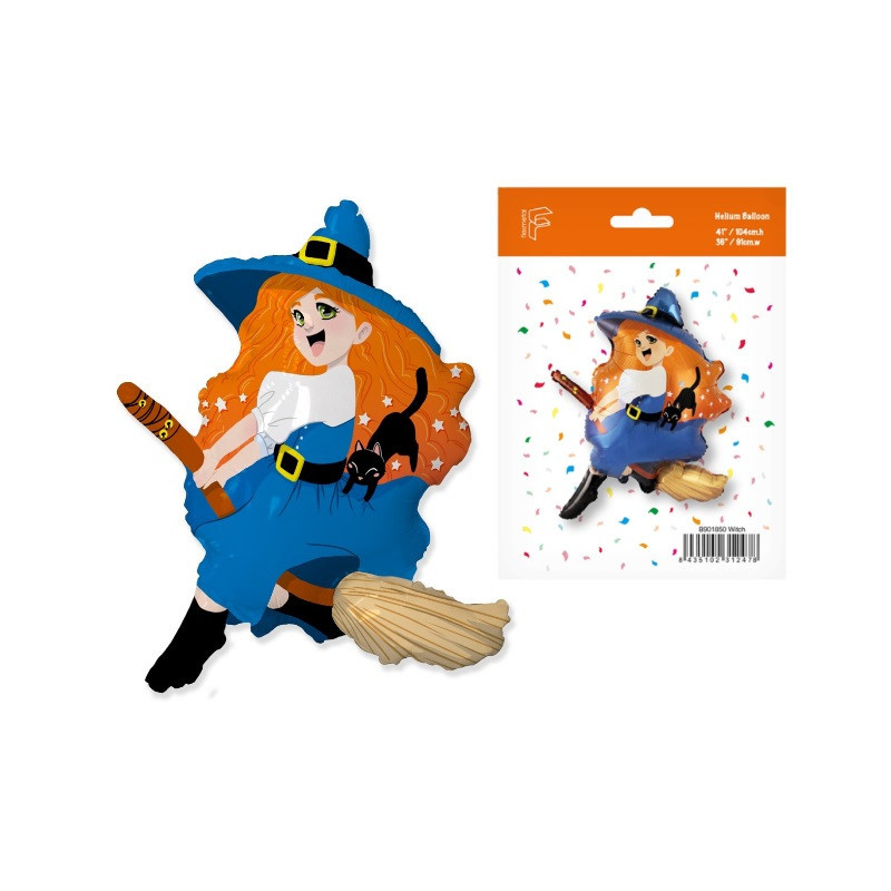 Balon fol.24" FX Czarownica n/miotle B901850 12478