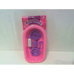 Wanienka z wyposażeniem dla lalki 843140