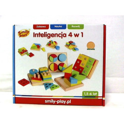 Inteligencja  4w1 drewno SmilyPlay AC7620 20466