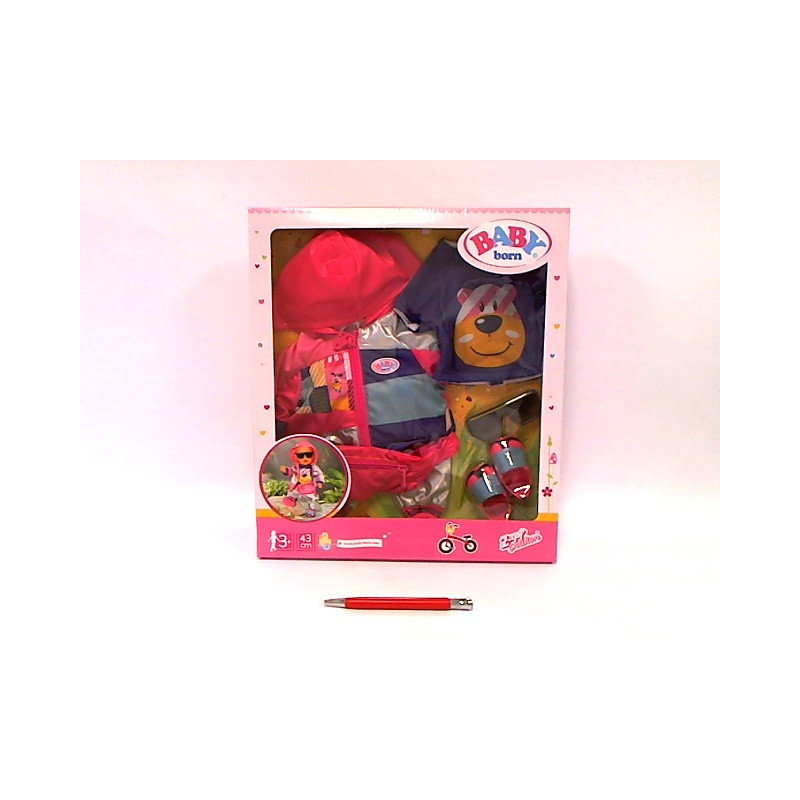 BABY BORN ubranko zestaw na rower 43cm 830031