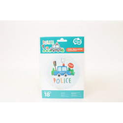 Balon foliowy 18" Police okrągły FG-OPOL 70948