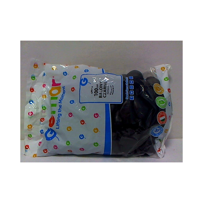 Balony G90 pastel 10" czarny A100 G90/14 91410