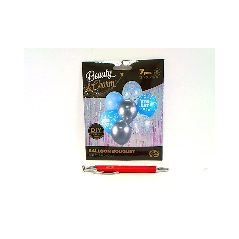 Bukiet balonowy B_C srebr-nieb A7 BB-SNS7 49074