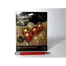 Bukiet balonowy B_C złoto-miedź A7 BB-ZLM7 40385