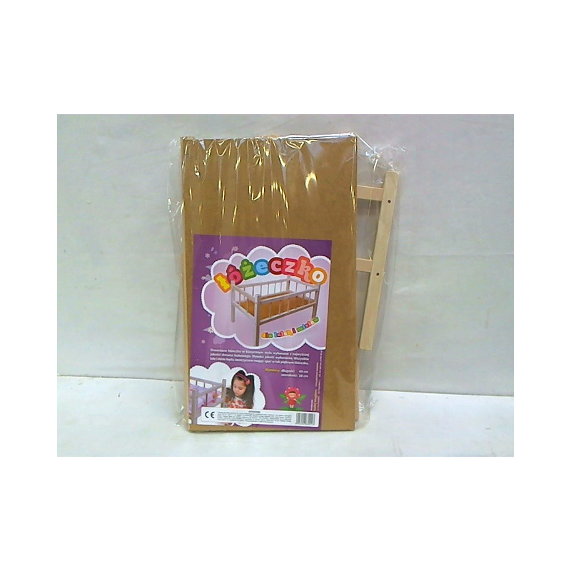 Łóżeczko drewniane dla lalek 30223