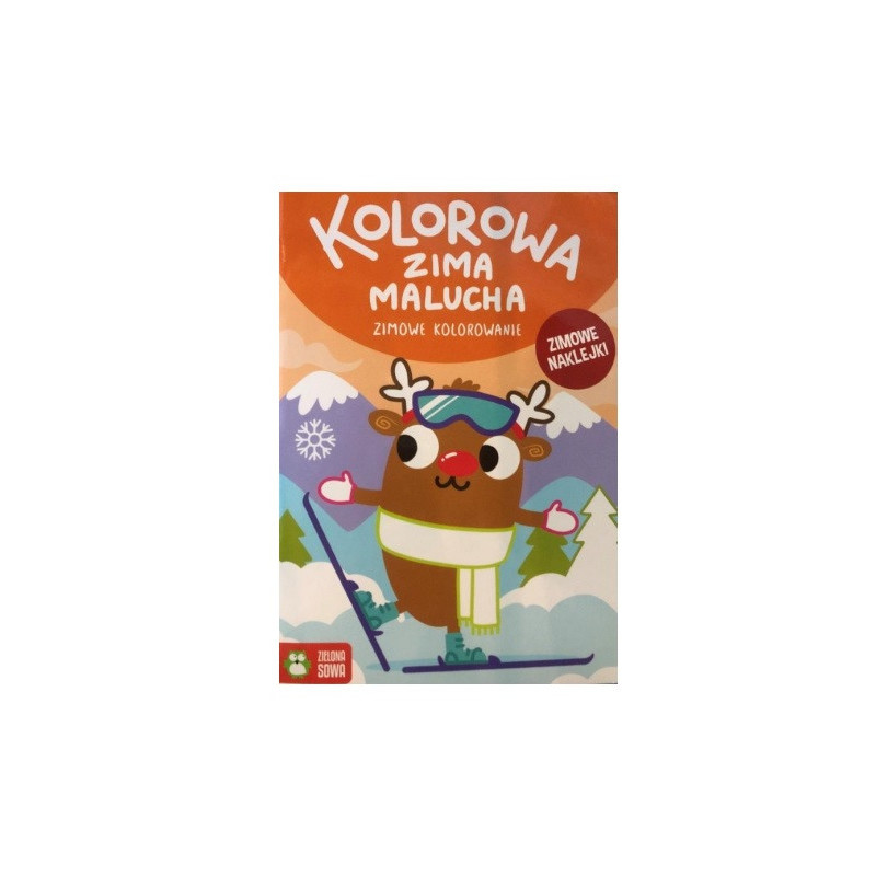 Kolorowa zima malucha Zimowe kolorowani 08317