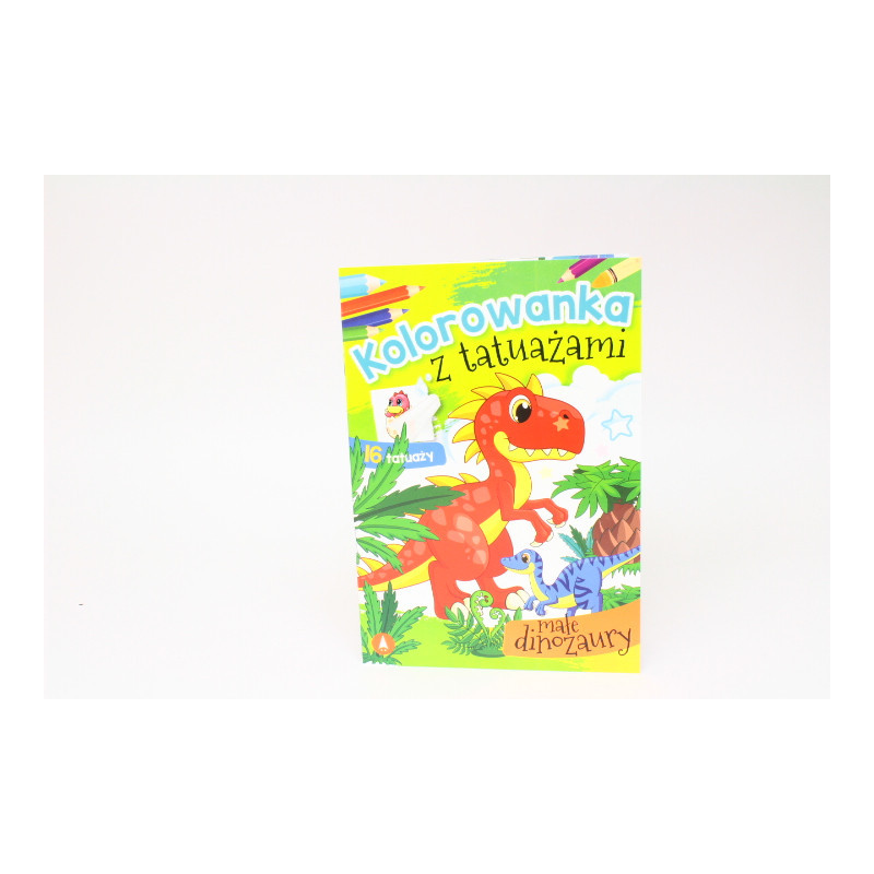 Kolorow.z tatuaż.Małe dinozaury 74758 
