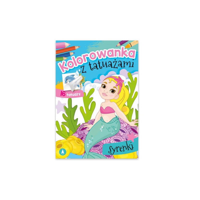 Kolorow.z tatuaż.Syrenki 72808 