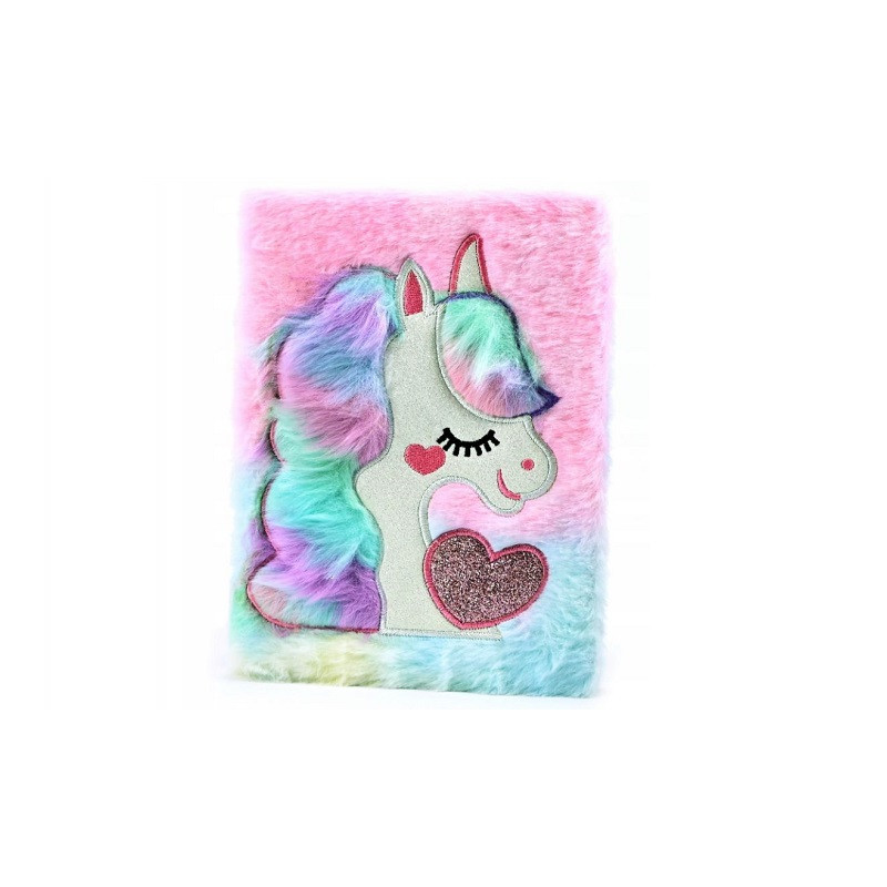 Notes pluszowy jednorożec 16x22 D42928 50433