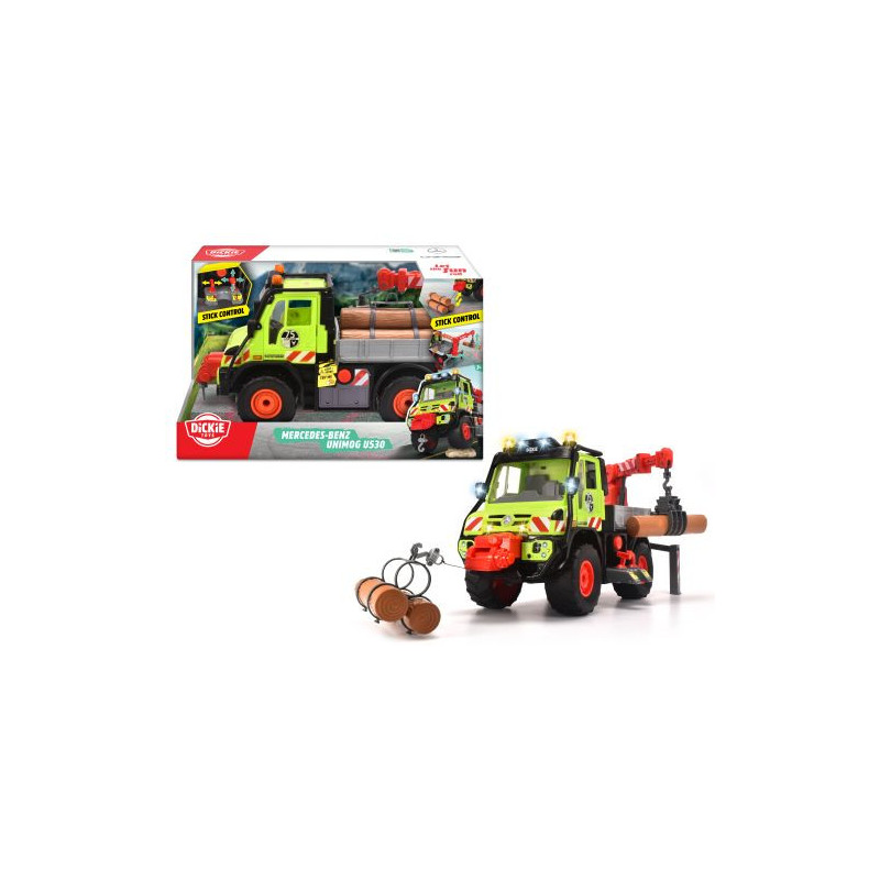 Dickie Unimog U530 50cm z drewnem 374-9032