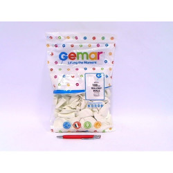Balony G90 pastel 10" biały A100 G90/01 90116
