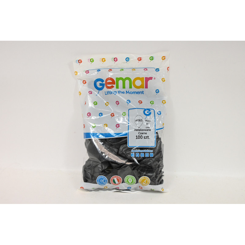 Balony GM90 metal 10" czarny A100 GM90/65 96514
