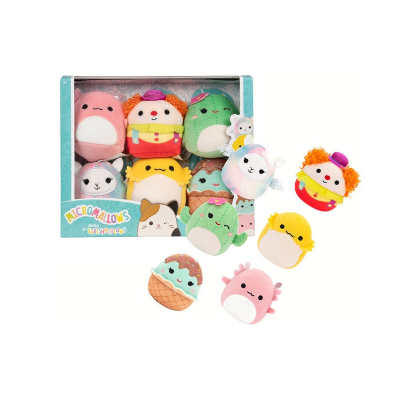  Squishmallows 6cm Plusz 6pak 0008 mix 47987
