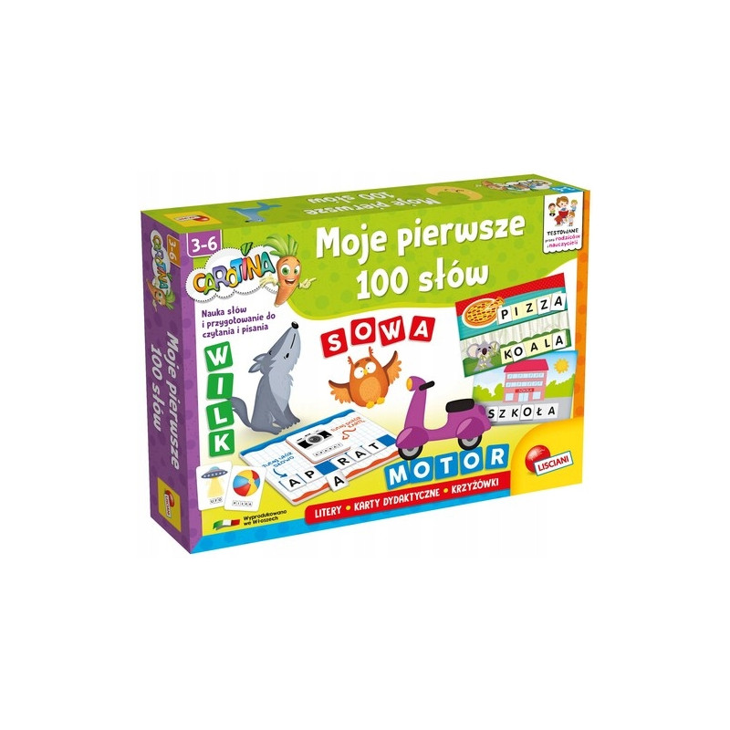 Lisciani Carotina moje pierwsze 100słów 06523