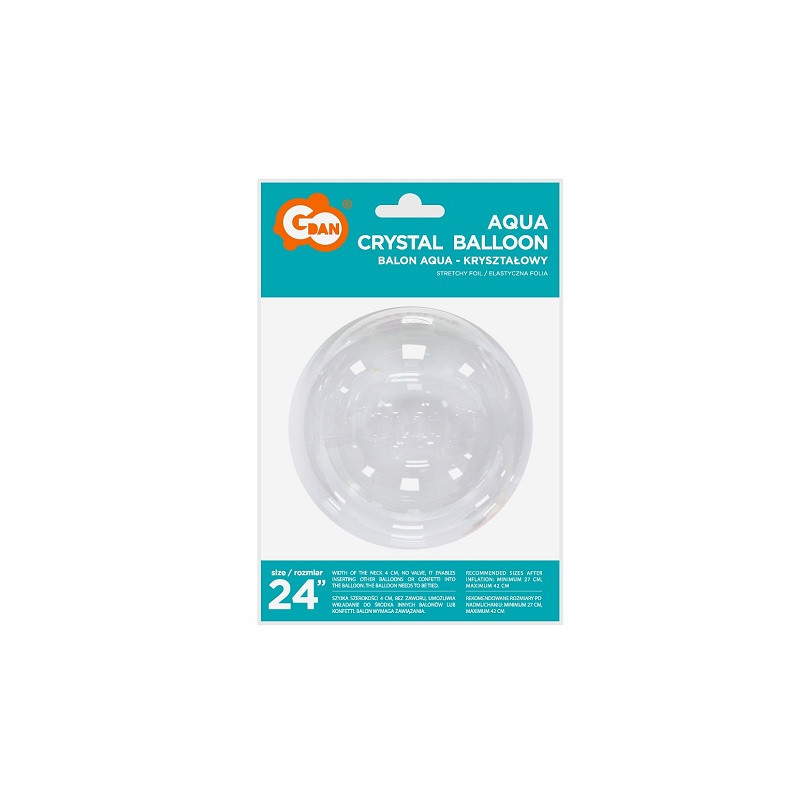 Balon 24" kryształ.bez nadruku KR-24BN 29786