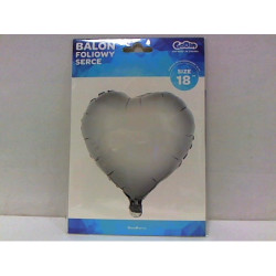 Balon foliowy 18" Serce srebrne FG-S36SR 32764