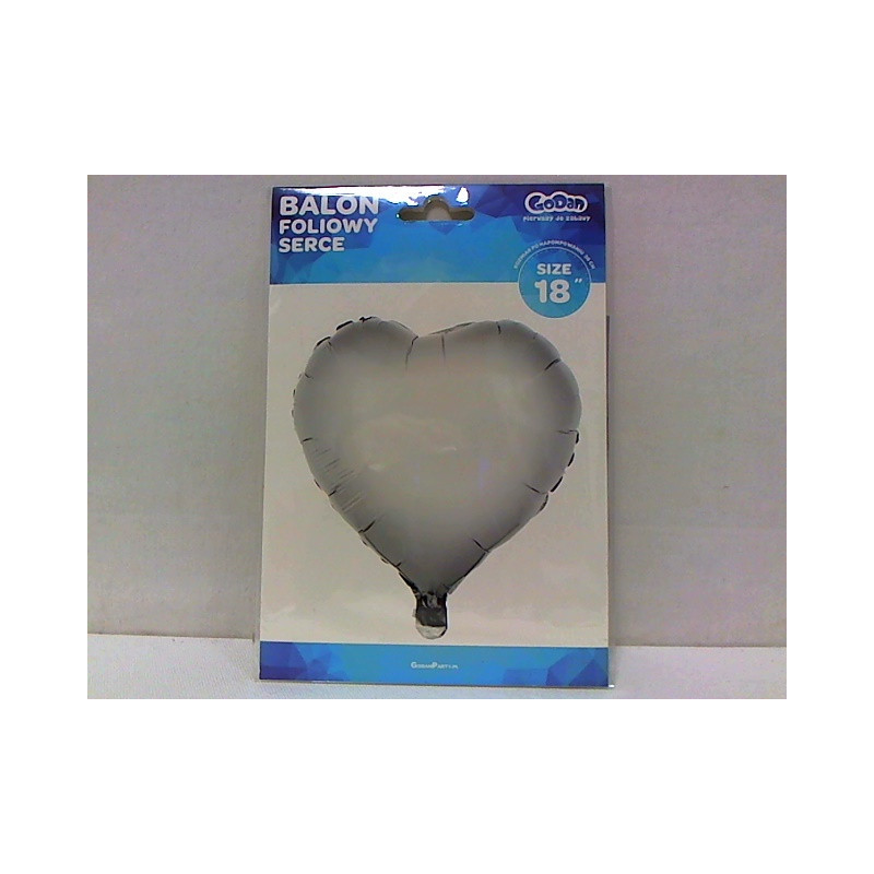 Balon foliowy 18" Serce srebrne FG-S36SR 32764