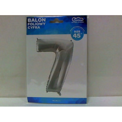 Balon foliowy Cyfra7 srebrna 85cm BC-HSR7 09535