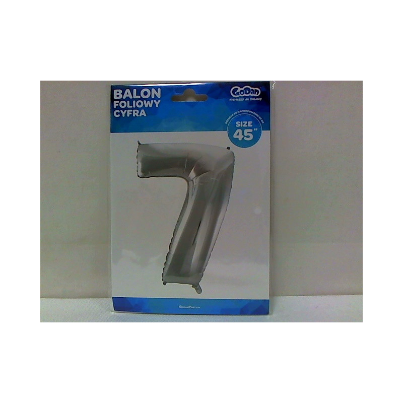 Balon foliowy Cyfra7 srebrna 85cm BC-HSR7 09535