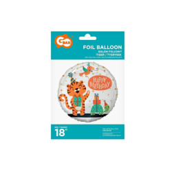  Balon fol.18" Tygrysek H B-day FG-OBTG 49388