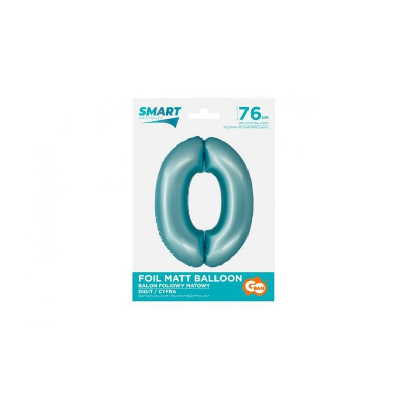 Balon fol Smart Cyfra0 j.niebmat76cm CH-SJN0 57895