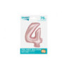 Balon fol Smart Cyfra4 j.róż mat76cm CH-SJR4 59097