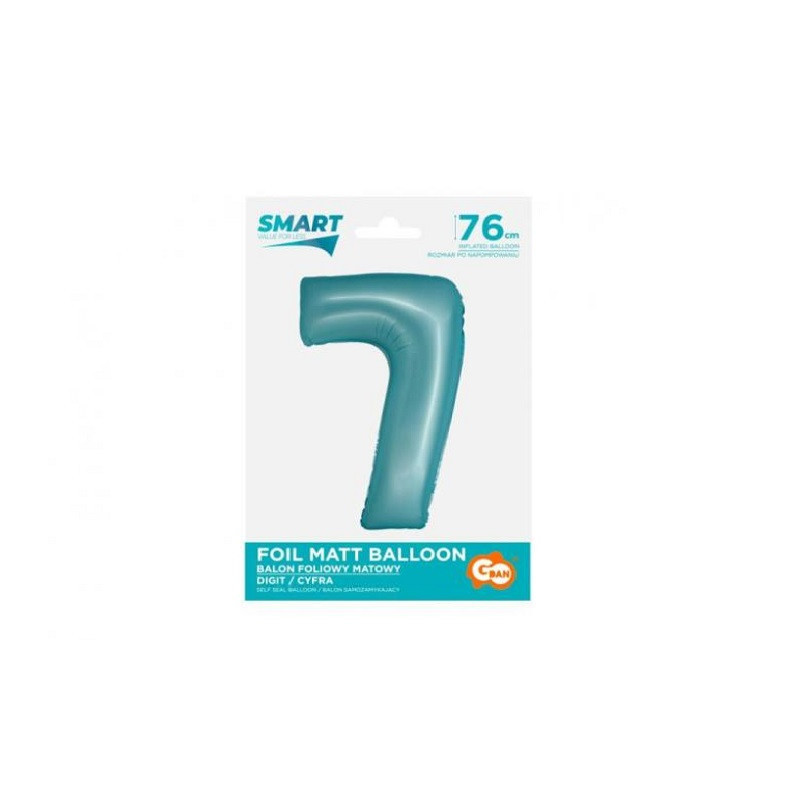 Balon fol Smart Cyfra7 j.niebmat76cm CH-SJN7 58977