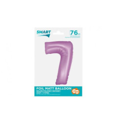 Balon fol Smart Cyfra7 lawendmat76cm CH-SLW7 58793