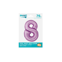 Balon fol Smart Cyfra8 lawendmat76cm CH-SLW8 58816
