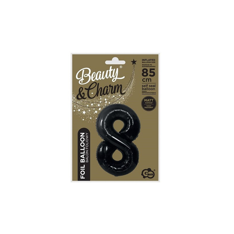 Balon folia B_C Cyfra8 matczarn.85cm CH-B8C8 89063