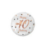 Balon foliowy 18" Happy40Bday biały FG-O40B 55730